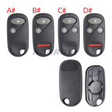 For Honda 2/2+1/3+1 button  remote key blank with battery clamp