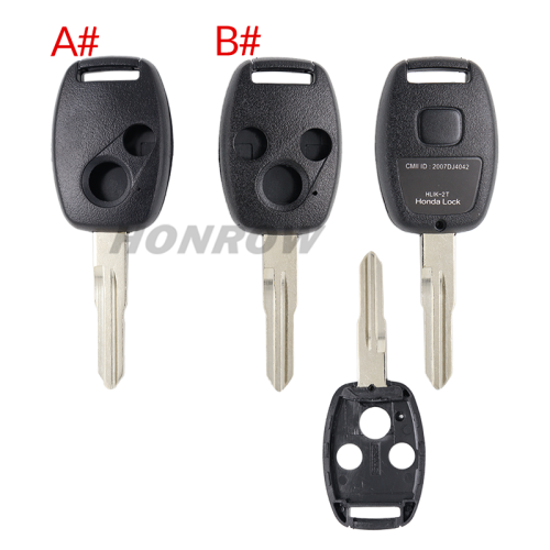 For Honda 2/3 button remote key blank