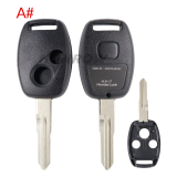 For Honda 2/3 button remote key blank