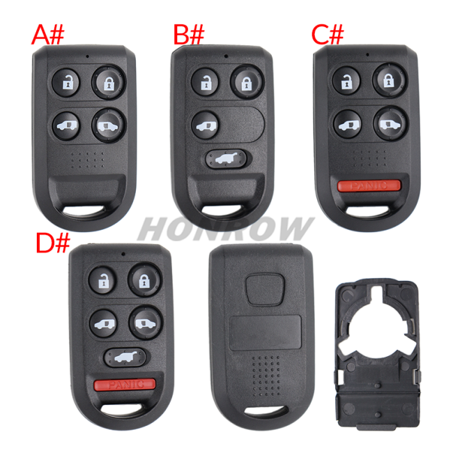 For Honda 4/4+1/5+1 button  remote key blank