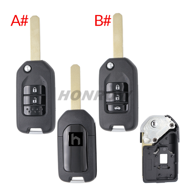 For Honda 2/3 Button Remote Key blank