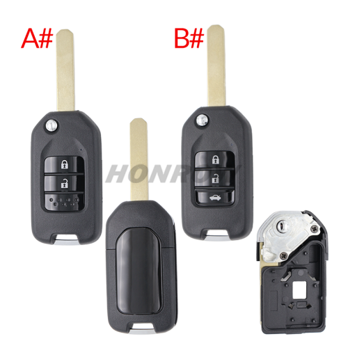 For Honda 2/3 Button Remote Key blank without logo