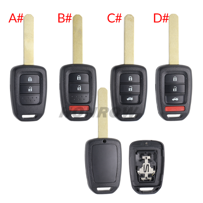 For Honda 2/2+1/3/3+1 button  remote key blank