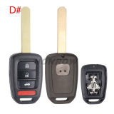 For Honda 2/2+1/3/3+1 button  remote key blank