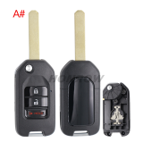 For Honda 2/2+1/3/3+1 button modified key blank without logo