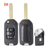 For Honda 2/3 Button Remote Key blank without logo