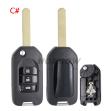For Honda 2/2+1/3/3+1 button modified key blank without logo