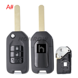 For Honda 2/3 Button Remote Key blank
