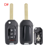 For Honda 2/2+1/3/3+1 button modified key blank without logo