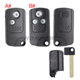 For Honda 2/3 button  remote key blank