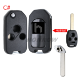For Honda 2/2+1/3/3+1 button modified key blank
