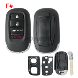 For Honda 2/2+1/3/3+1/4/4+1/5/6/6+1 button remote key blank without logo