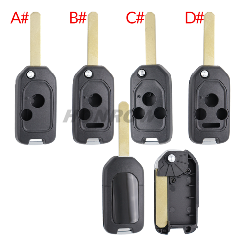 For Honda 2/2+1/3/3+1 button remote key blank without logo
