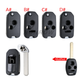 For Honda 2/2+1/3/3+1 button modified key blank