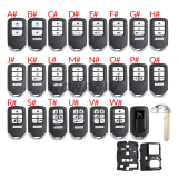 For Honda 2/2+1/3/3+1/4/4+1/5/5+1/6/6+1 smart button  key blank