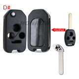 For Honda 2/2+1/3/3+1 button modified key blank without logo
