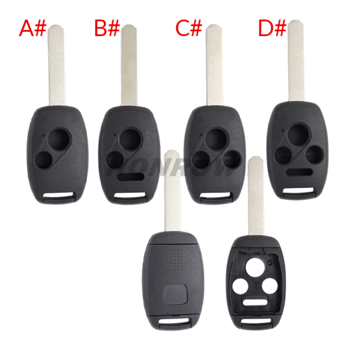 For GTL high quality Honda 2/2+1/3/3+1 button remote key blank without battery clamp