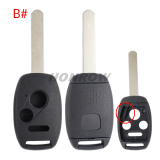 For GTL high quality Honda 2/2+1/3/3+1 button remote key blank with battery clamp