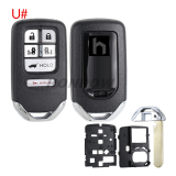 For Honda 2/2+1/3/3+1/4/4+1/5/5+1/6/6+1 smart button  key blank