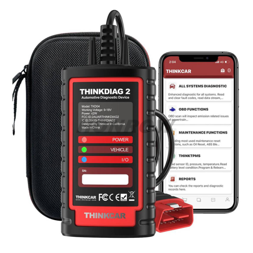 Thinkdiag 2 THINKCAR OBD2 Scanner with Diagzone 2024 Full Car Software CAN FD Support 1 Year Free English Support