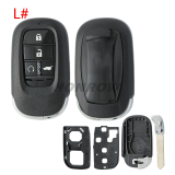 For Honda 2/2+1/3/3+1/4/4+1/5/6/6+1 button remote key blank without logo