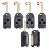 For Honda 2/2+1/3/3+1 button remote key blank