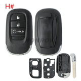 For Honda 2/2+1/3/3+1/4/4+1/5/6/6+1 button remote key blank without logo