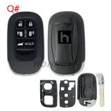 For Honda 2/2+1/3/3+1/4/4+1/5/6/6+1 button remote key blank