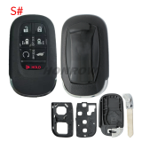 For Honda 2/2+1/3/3+1/4/4+1/5/6/6+1 button remote key blank without logo