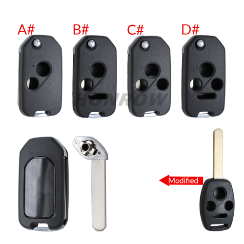 For Honda 2/2+1/3/3+1 button modified key blank without logo