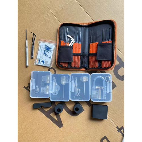 Transparent Lock Combination Single Hook Set Locksmith Practice Lock Tool