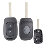 For Renault Sandero Symbol Trafic Dacia Logan 2 button Key shell with blade