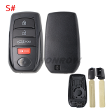 For Toyota 2/2+1/3/3+/1/4/4+1/5/5+1 button remote key blank with key Blade,please choose the key button