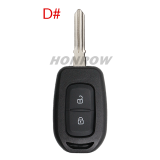 For Renault 2 button Key shell with blade , please choose the blade which you need