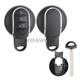 For Aftermarket BMW Mini Cooper 3 button remote key shell without logo