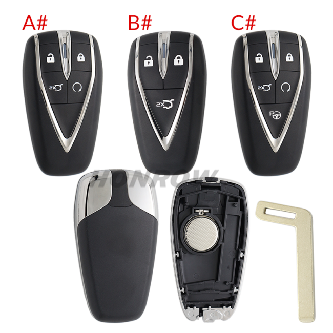 For Changan CS35 CS55 CS75 3/4/5 button remote key blank without logo