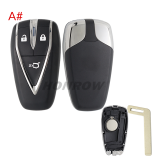 For Changan CS35 CS55 CS75 3/4/5 button remote key blank without logo