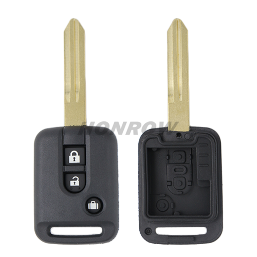 For Nis 2+1 button remote key shell （the plastic part is rectangle）