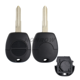 For Nis 2 button remote key blank with A32 blade