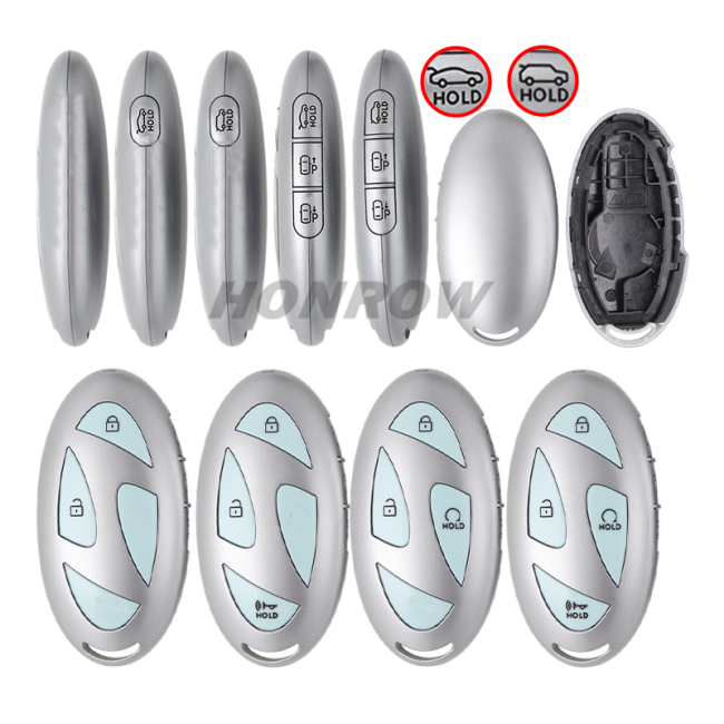 For new Hyundai 2/2+1/2+1/3+1/4+1/2+3/3+3/4+3  buttons smart remote key blank