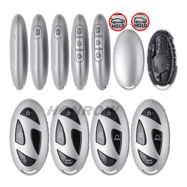 For new Hyundai 2/2+1/2+1/3+1/4+1/2+3/3+3/4+3 buttons smart remote key blank