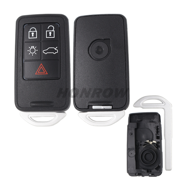 For Vol 5 button remote key blank with one battery clamp