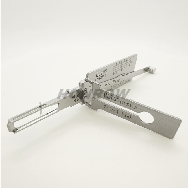 Lishi CLI03(VA6) V.3 lock pick and decoder  together  2 in 1 used for Renault car