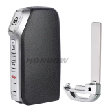 For Kia Sportage 4+3 button Flip Remote Key with 4A chip 433MHz  PN:95440-P1200 SY5MQ4FGE07
