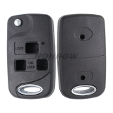For Toyota 3 button modified folding remote key blank with Toy43 blade
