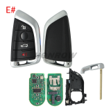 For high quality BMW 4 button remote key With 433MHZ  with OEM PCF7953P chip
