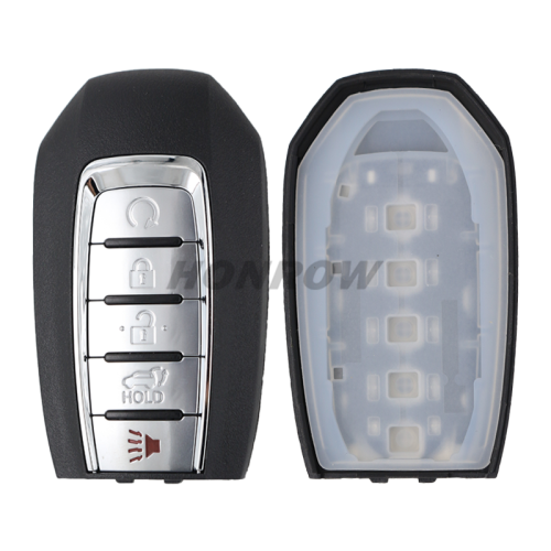 For Nissan 4+1 button remote key blank