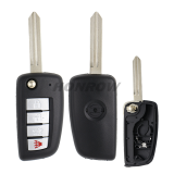 For Nissan 3+1 button remote key blank