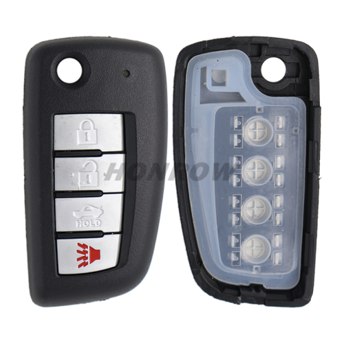 For Nissan 3+1 button remote key blank