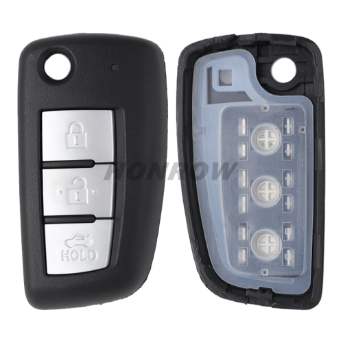 For Nis 3 button remote key blank